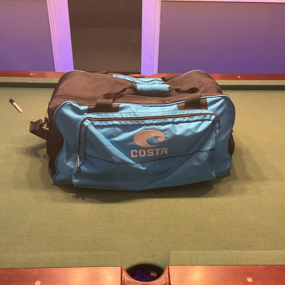 Costa Del Mar Blue Travel Duffel Bag Shoulder Strap